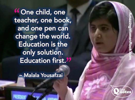 Happy Birthday to Malala Yousafzai!! 