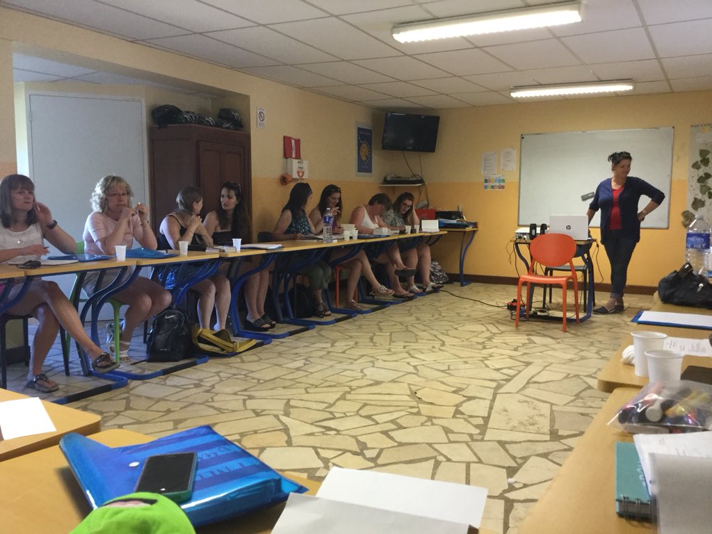 fyvieschool's tweet image. Miss Tait is having an amazing week with @lfeeEurope participating in the #immersioncourse 🇫🇷 speaking and listening in French in order to improve French language in Fyvie school 💙