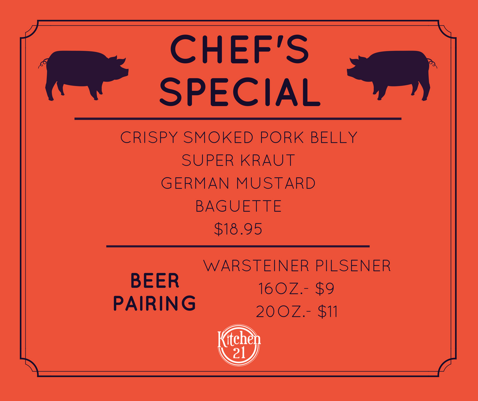 Kitchen21NYC's tweet photo. Join us for this week's Chef's Special! https://t.co/ie5wHWlDHe