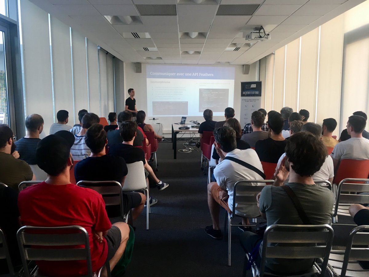 kuzzleio's tweet image. .@eBurel_tech vous dévoile les secrets de #FeatherJS au #Meetup @MontpellierJS. Prêts pour les hackathlons ?

#JavaScript #coding #apps #web #mobile #Montpellier #webdevelopment #webdeveloper