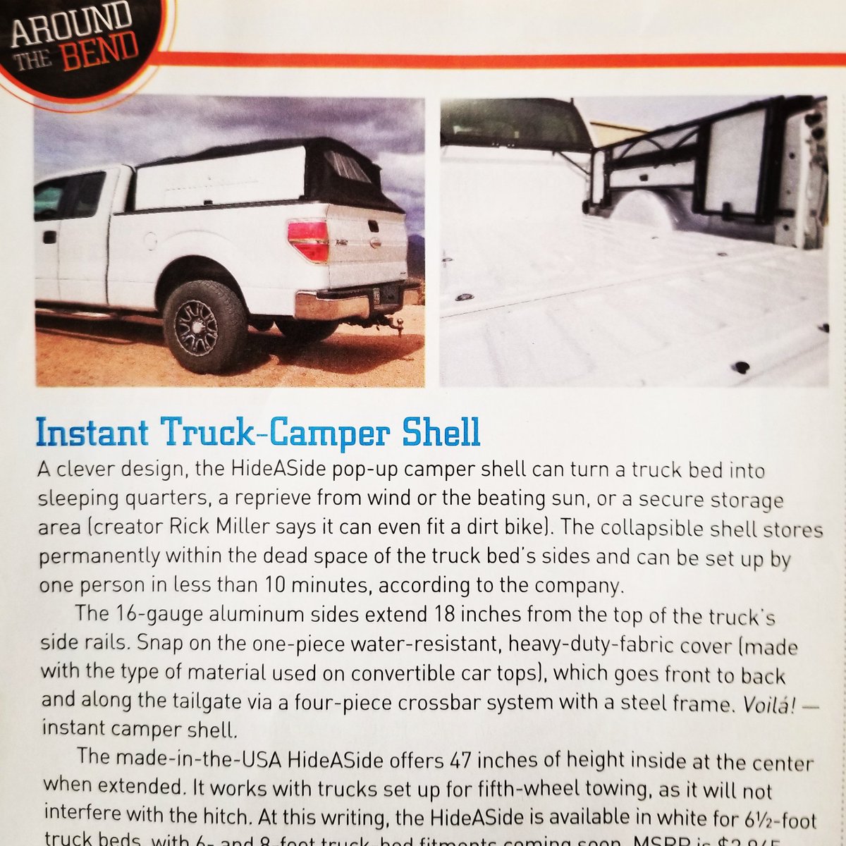 hideaside's tweet image. Nice write up in @TrailerLifeMag! Thank you.