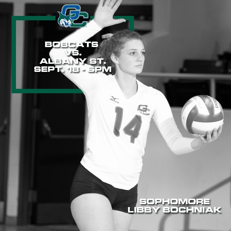 GCSUBobcats's tweet photo. 🚨BOBCAT VOLLEYBALL IS BACK

Fresh off the school's first NCAA Tournament appearance, the Bobcats open their home schedule with a visit from Albany State.

Be there. Be loud. #BringTheThunder https://t.co/TGZagecnfk