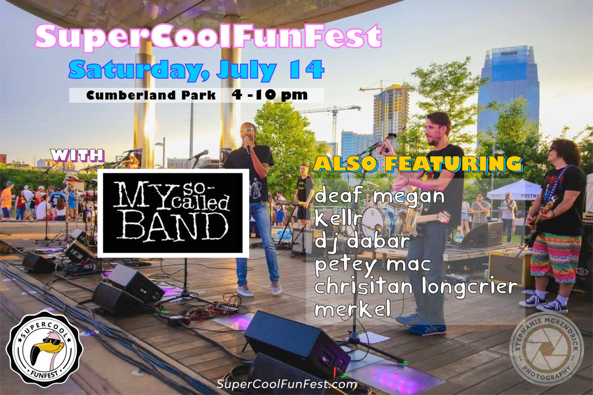 supercoolfest's tweet photo. Oh my God, Becky, look at these BANDS!

 - My So Called Band (headliner)
 - Deaf Megan
 - Kellr
 - Merkel
 - DJ Dabar
 - Christian Longcrier
 - Petey Mac
 
Who are you excited to hear?  Reply in the comments and let us know!

-- Only 2 days away! -- https://t.co/upO4IXuvvo