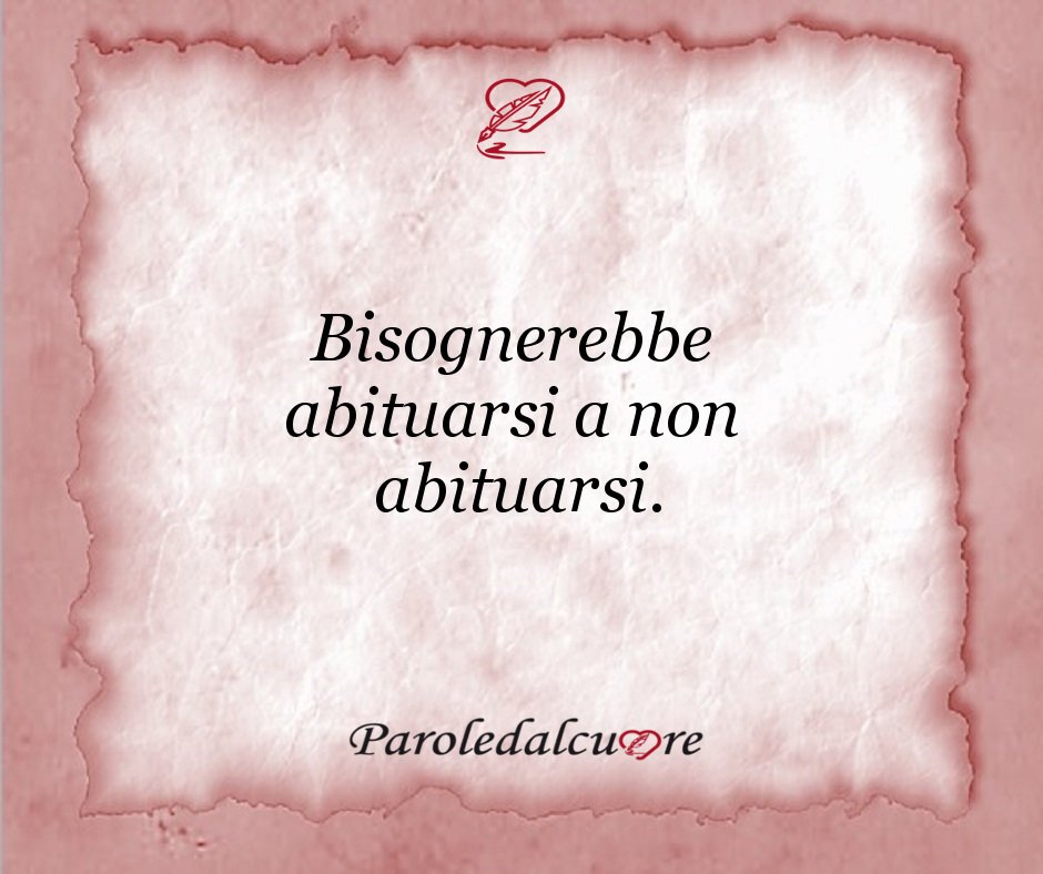 paroledalcuore's tweet photo. #paroledalcuore
#abitudini
#viverelavita
#cambiare
#lanostrasicurezza
Seguimi su
https://t.co/pMLin0EJ4Y https://t.co/cvcroUho94
