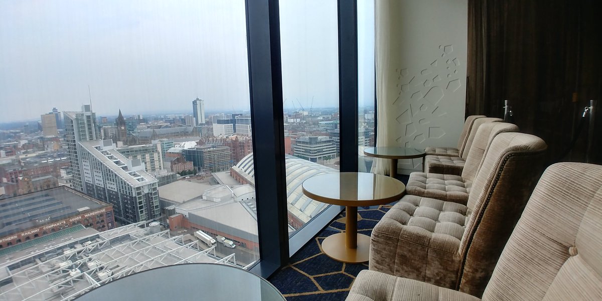 IAT_Daniela's tweet photo. EWSHM lunch at Cloud 23 and dinner at Old Trafford!! Another reason to be here :) @UoNINNOVATIVE @UoNAerospace https://t.co/l373ObrGt4