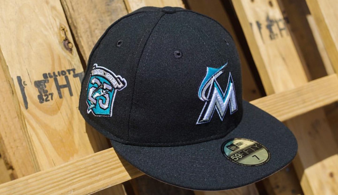 miami marlins hat black