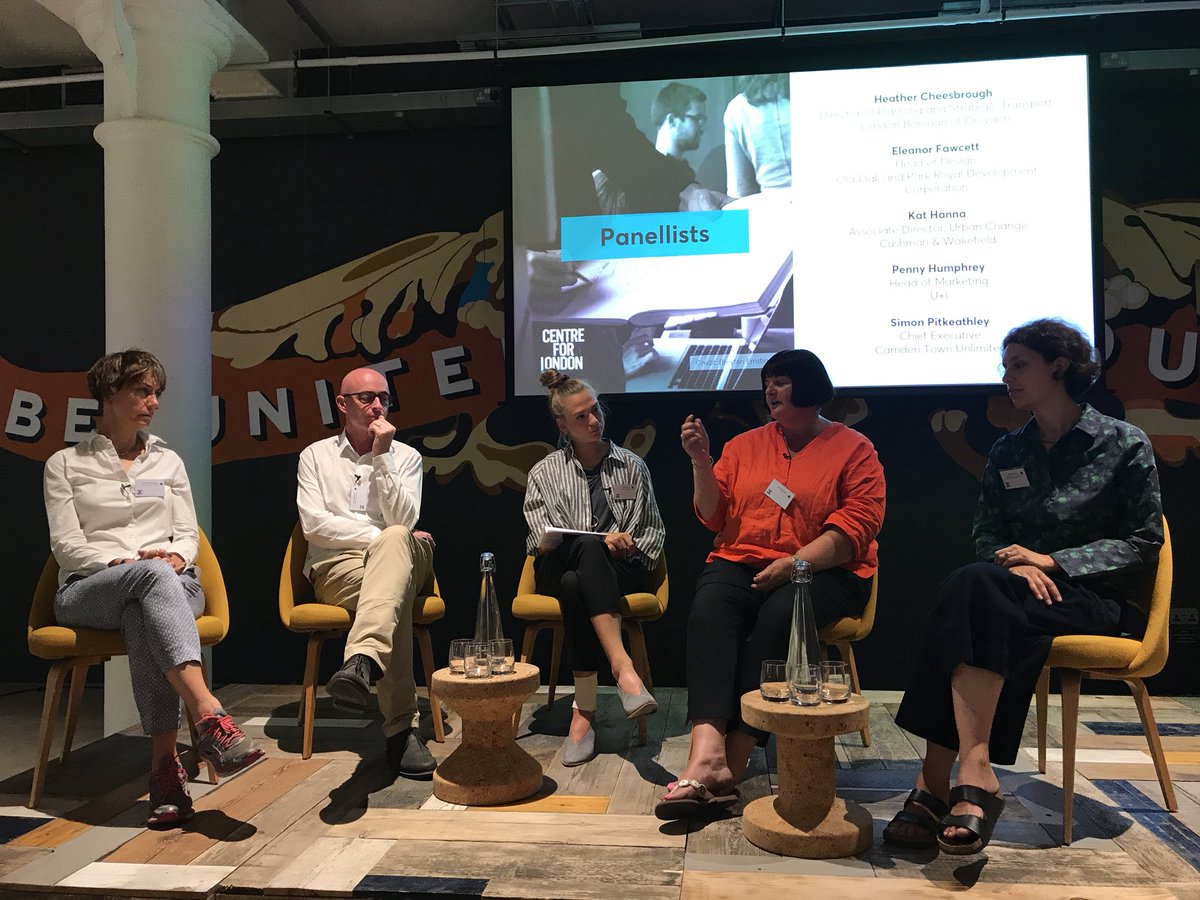 tom_colthorpe's tweet photo. Great panel discussion at preview event for @centreforlondon project on meanwhile use in #London @uandiplc 

@Kat_HannaLDN - does meanwhile offer more flexibility than currently available? 

#LDNmeanwhile https://t.co/YwsIiWDSy9