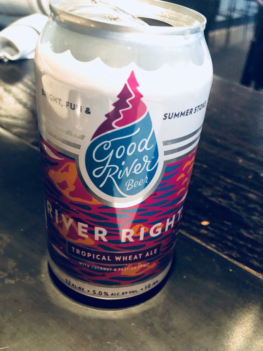 TStreetRoadhous's tweet photo. #Tstreet has an awesome new beer from one of our favorite #local #breweries #goodriver in the can for those hot days on the patio!! Perfect summer beer...#Tropical #Wheat #Ale!! https://t.co/M4PbljPZSH
