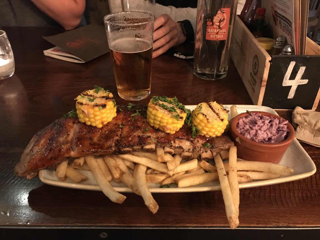 Bluefront_NL's tweet photo. Topdag! Dat moeten we (weer) goed afsluiten! #fullstackcon #bluefront again #havingablast #beer #pub #food https://t.co/wb1kYYb1Q1
