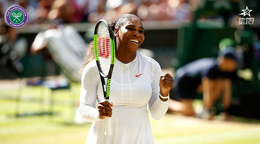 StarSportsIndia's tweet photo. #Wimbledon 2016 women's singles final:
S Williams defeated A Kerber 7-5, 6-3
#Wimbledon2018 women's singles final:
S Williams vs A Kerber
Serena Williams is back at the Centre Court and how! #MammaIsBack #HistoricFinal https://t.co/0HEhMqJazz
