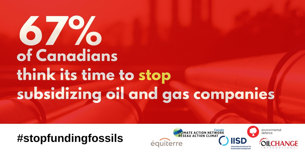 To read the report released by <a href="/envirodefence/">EnvironmentalDefence</a>, <a href="/CANRacCanada/">CAN-Rac Canada</a>, <a href="/equiterre/">Équiterre</a>, <a href="/IISD_news/">IISD</a>, and <a href="/PriceofOil/">Oil Change International</a>, see environmentaldefence.ca/report/stopfun…