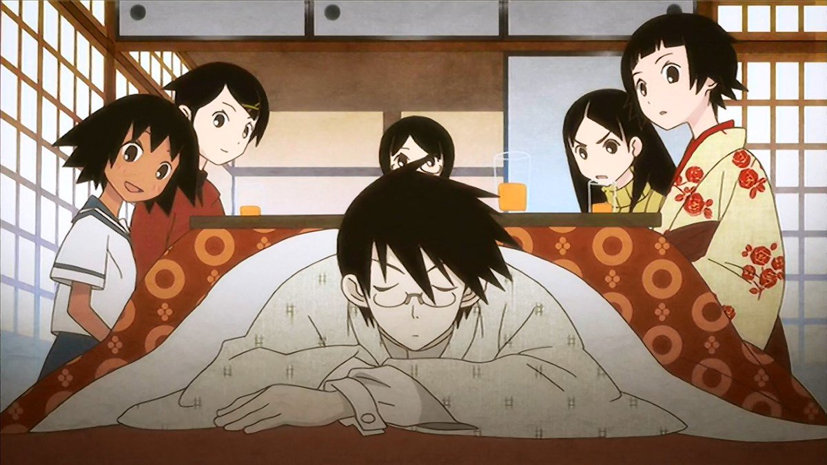 1. Sayonara Zetsubou Sensei - The classic dark comedy series about a teacher who only sees the worst in everything and his student who only sees the best in everything. Hilariously clever in jokes based on social criticism with quirky SHAFT aesthetics, and some amazing OPs.