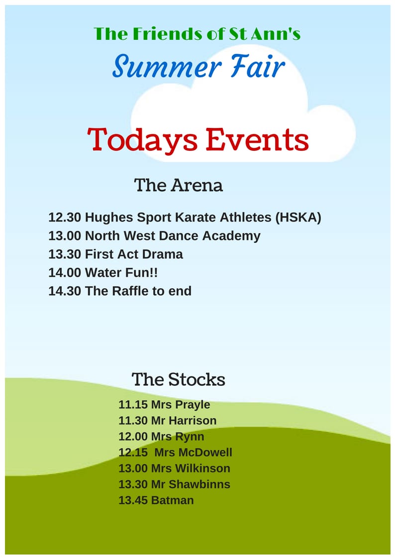 Who will you be soaking in the stocks on saturday? #teakersoaking #summerfair <a href="/StAnnsRainhill/">Rainhill St Ann's</a>