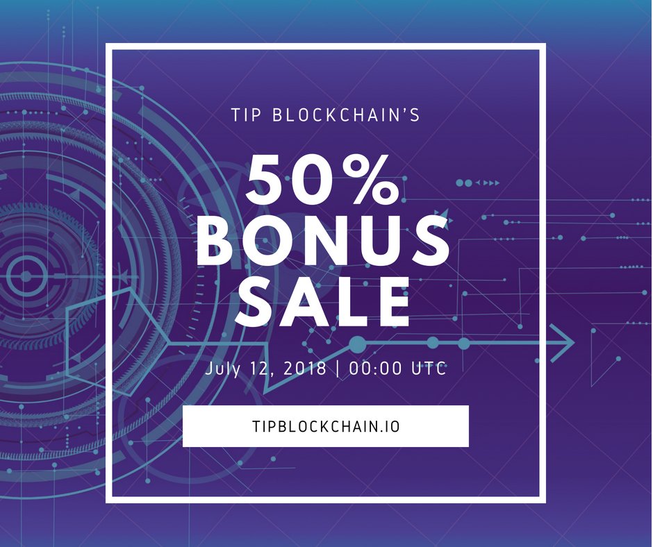 Today's the day! Get your tokens in six hours.  #TipBlockchain #TipBlockchainICO #TokenSale tipblockchain.io