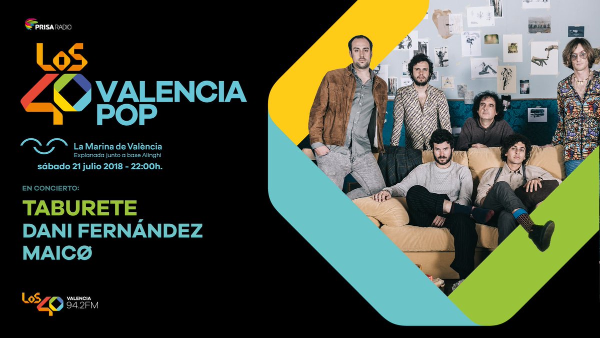 LOS40Valencia's tweet photo. Adivinar cómo bailan las Sirenas en las cantinas mientras damos una vuelta por Belerofón, con quien antes de ayer nos cantó Desde Rusia con amor. Taburete pasean sus éxitos junto al mar y estáis invitados 👉 https://t.co/pdqQWoXWa2 @Los40 https://t.co/osRTGsYChs