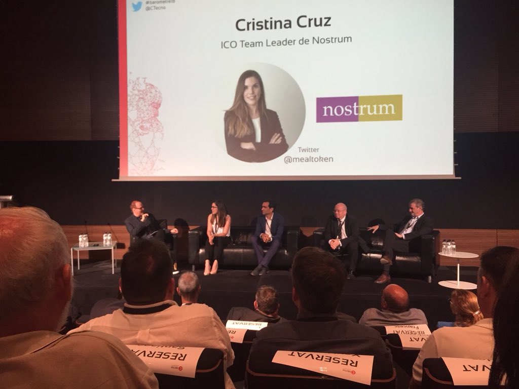 Nostrum se basa en #Blockchain para crear una criptomoneda propia, para beneficiar al cliente y a su tejido de franquicias #barometre18