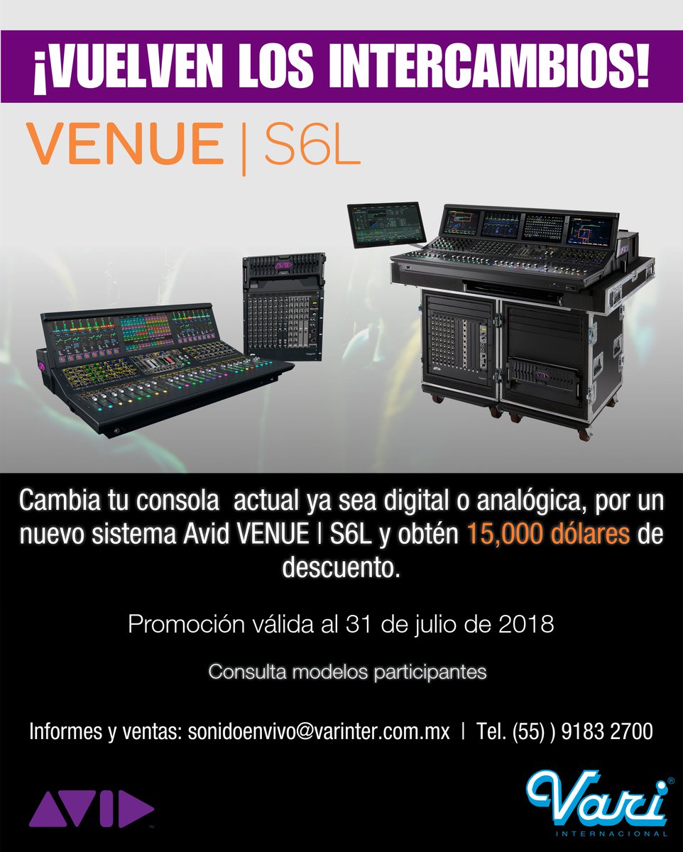 ¡Regresan los intercambios! <a href="/AvidLiveSound/">Avid Live Sound</a> <a href="/Avid_ESP/">Avid España</a> <a href="/Avid/">Avid</a> <a href="/AvidProTools/">Avid Pro Tools</a>