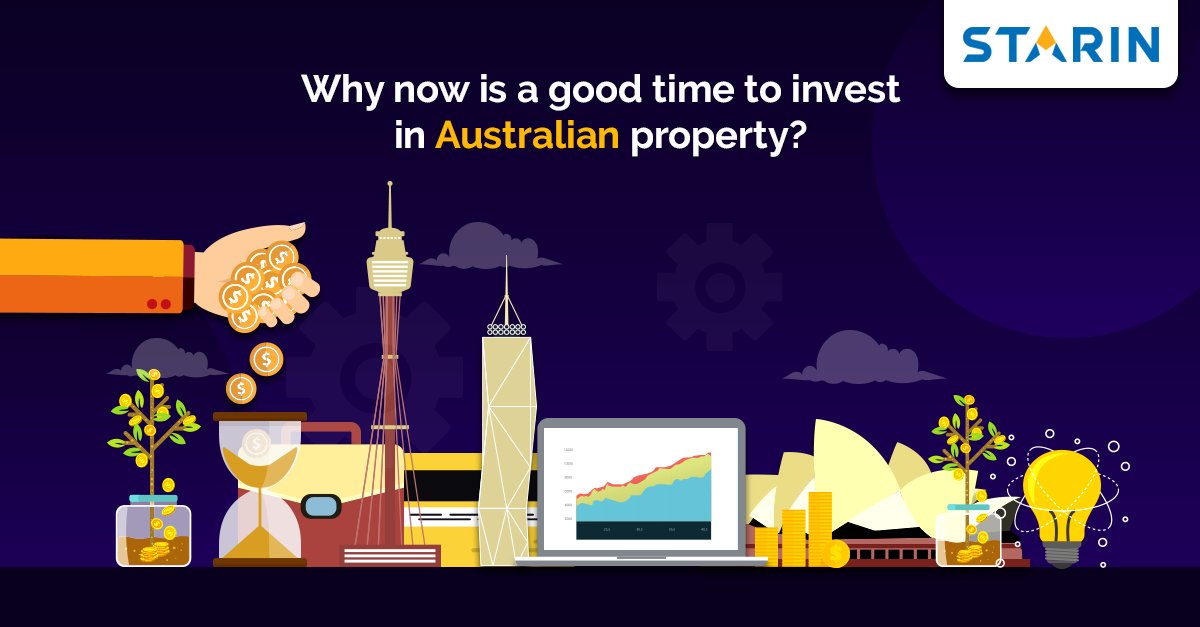 StarinGroup's tweet photo. Why now is a good time to invest in Australian property?
- Prices have undergone a minor correction, better market opportunities
- Employment, interest rates remain strong, supporting further growth
- Accelerated population growth, driven by skilled  international students. https://t.co/xE1t6lXIRo