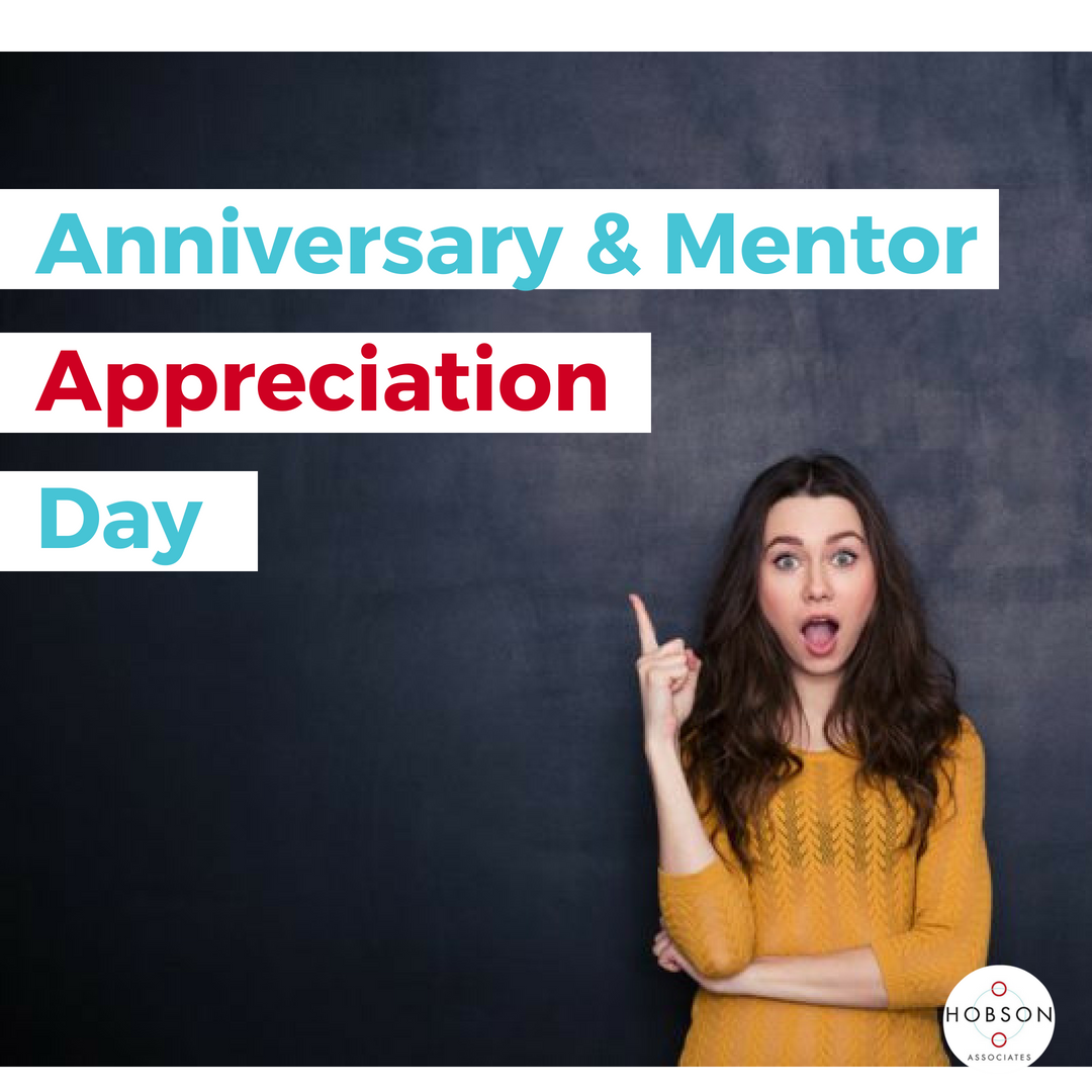 HobsonAssoc's tweet photo. Anniversary &amp; Mentor Appreciation Day! I just celebrated 1 yr as #InsuranceRecruiter w/ Hobson. Deals came together &amp; fell apart, attended mt 1st conference, got over fear of #coldcalling, &amp; was promoted to Associate! 

How did I achieve all of this? https://t.co/EJvb3DUNDK https://t.co/yok4XqkZrr
