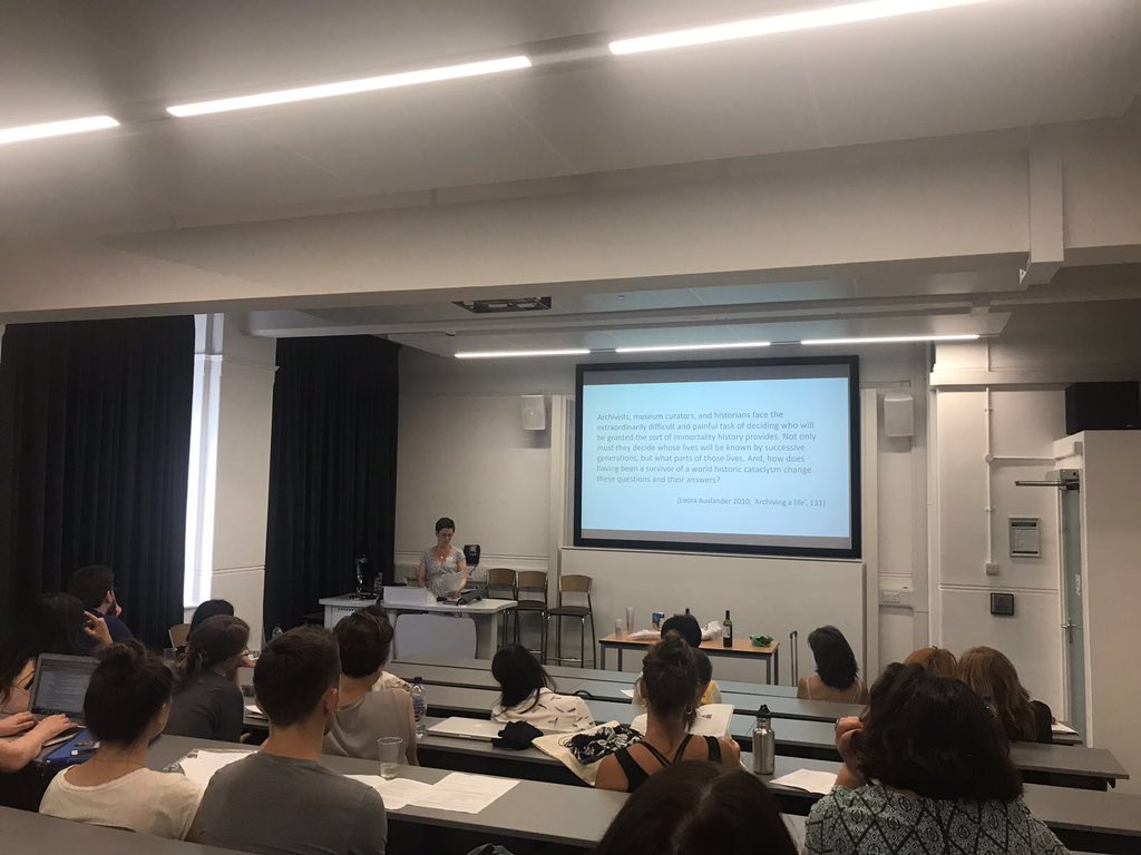 2018Parkes's tweet photo. Many thanks to Dr Hannah Holtschneider @hholtsch for giving today's thought-provoking keynote lecture titled 'The archive as a multidisciplinary space' #ParkesSeminar18 https://t.co/ETgQh41Hq1