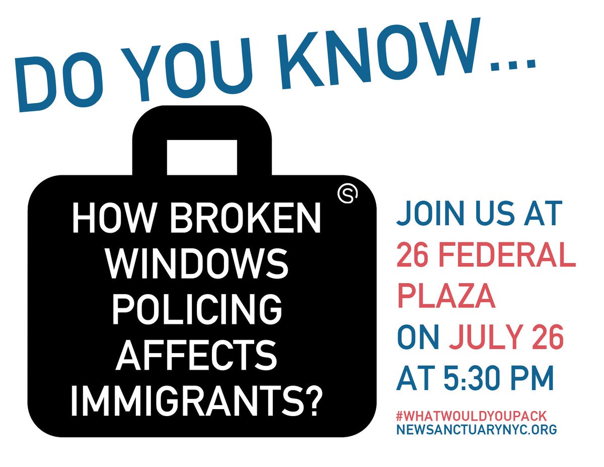 ImmigCoalition's tweet photo. Find out. Join us on July 26th, at 5:30pm at #26federalplaza #whatwouldyoupack  #deporteesuitcasemarch #Immigration https://t.co/8jPyzWYG2t