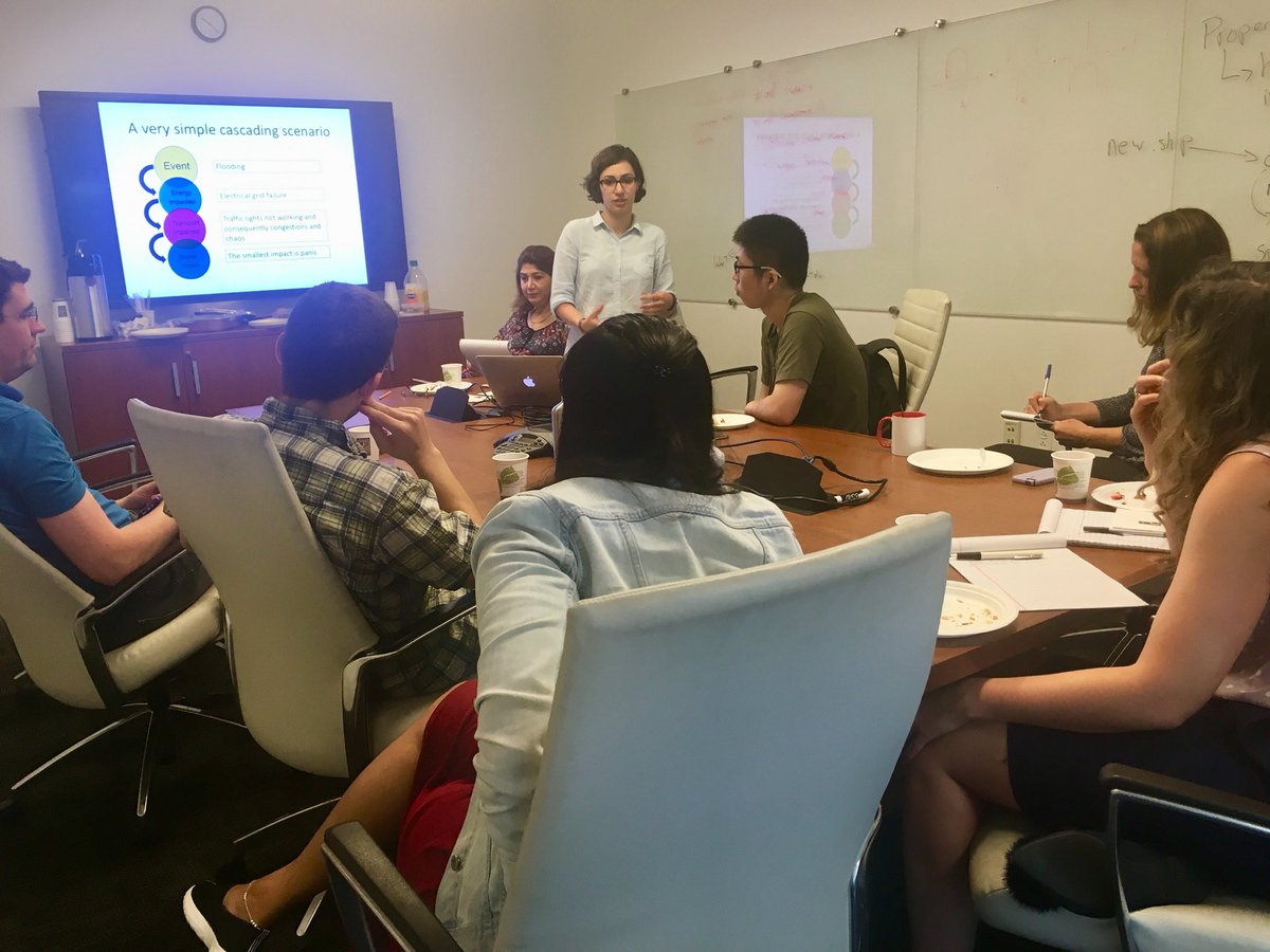 NU_PolicySchool's tweet image. PhD Candidate Sahar Mirzaee presents her dissertation #research on the #resilience of urban networks #IAmCSSH #SPPUA #Northeastern