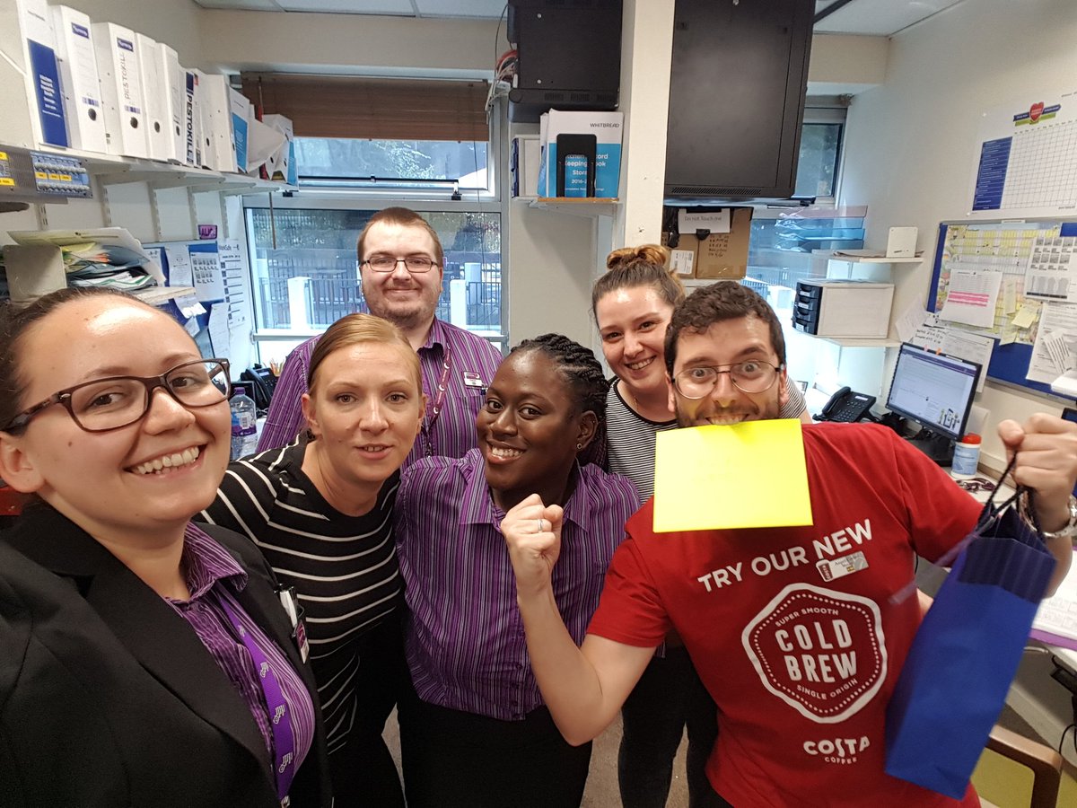 Today we say goodbye to one of our stars, Angel who is going back to Spain after almost 4 purple years and many Costa coffees. Good luck in your new path and send us the Spanish sun! 🇪🇸
<a href="/LauraEvans81/">Laura EvansWrobleski</a> <a href="/SDEBDD/">simon ewins</a> @R4chelMcKeeman <a href="/celia_bau/">Celia Bau</a> <a href="/LAhMostloved/">LAhMostloved</a>