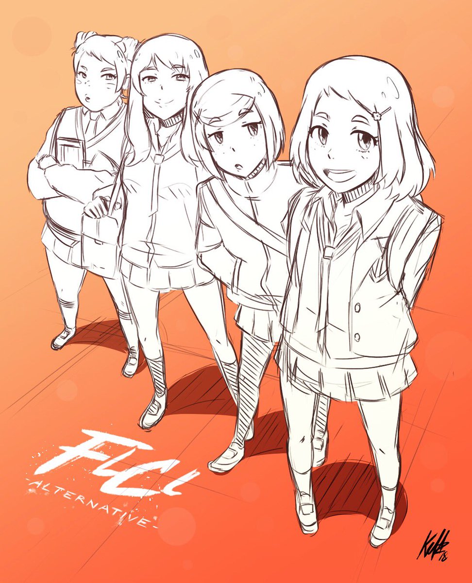 Kellzallday's tweet image. FLCL Alternative fanart! September’s around the corner. @MakiTerashima @Clarknova1 @adultswim @FLCL_USA 

#FLCL #FLCL2 #FLCL3 #flcl