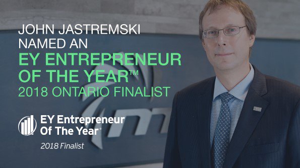 MDS_Global's tweet photo. Congratulations to our very own John Jastremski, MDS President &amp; CEO, for being named an EY Entrepreneur Of The Year 2018 award finalist in Ontario by @EYCanada https://t.co/4CsT8VUBAr #EOYCanada #business #award #entrepreneur https://t.co/A2mK4QJJ8l