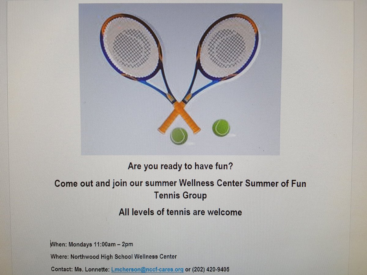 NHSwellnessctr's tweet photo. What's happening this summer at Northwood https://t.co/JkTBU5nIn2