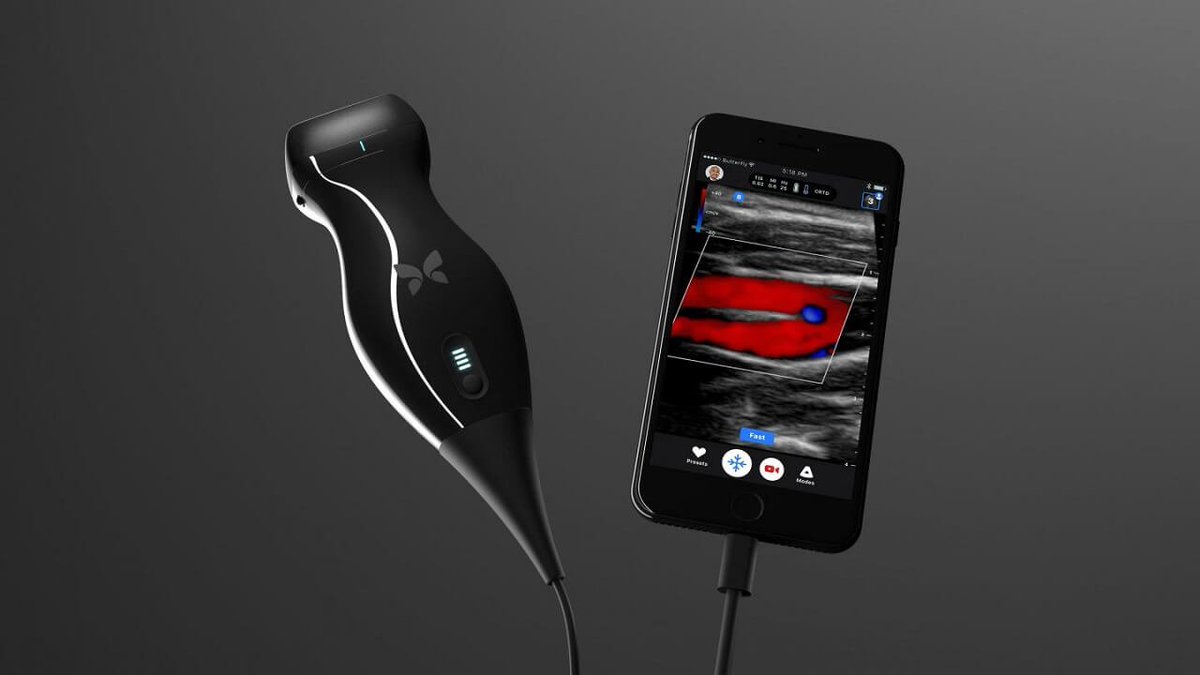 We're at <a href="/ButterflyNetInc/">Butterfly Network</a> in NYC: Machine Learning enabled Whole Body imaging for under $2k. We're into it.