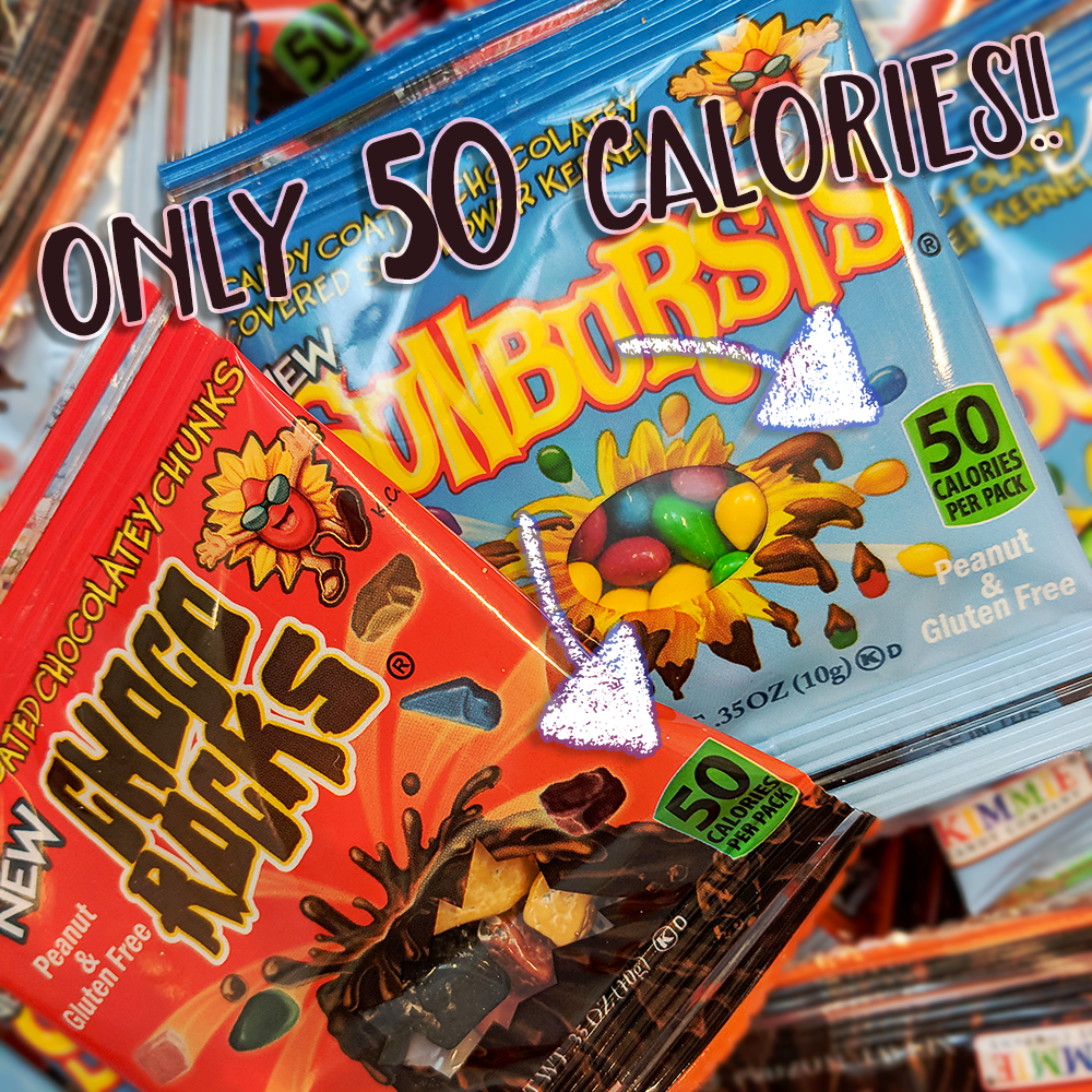 KimmieCandy's tweet photo. Candy lovers rejoice! You can eat your candy AND stick to your diet! Our fun size bags are only 50 calories each. Available in Sunbursts, ChocoRocks, and ChocoRocks Salted Caramel!

#kimmiecandy #chocorocks #sunbursts https://t.co/NRVRgeSoDt