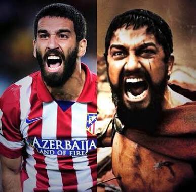 Arda Turan & King Leonidas (Gerard Butler in 300)
