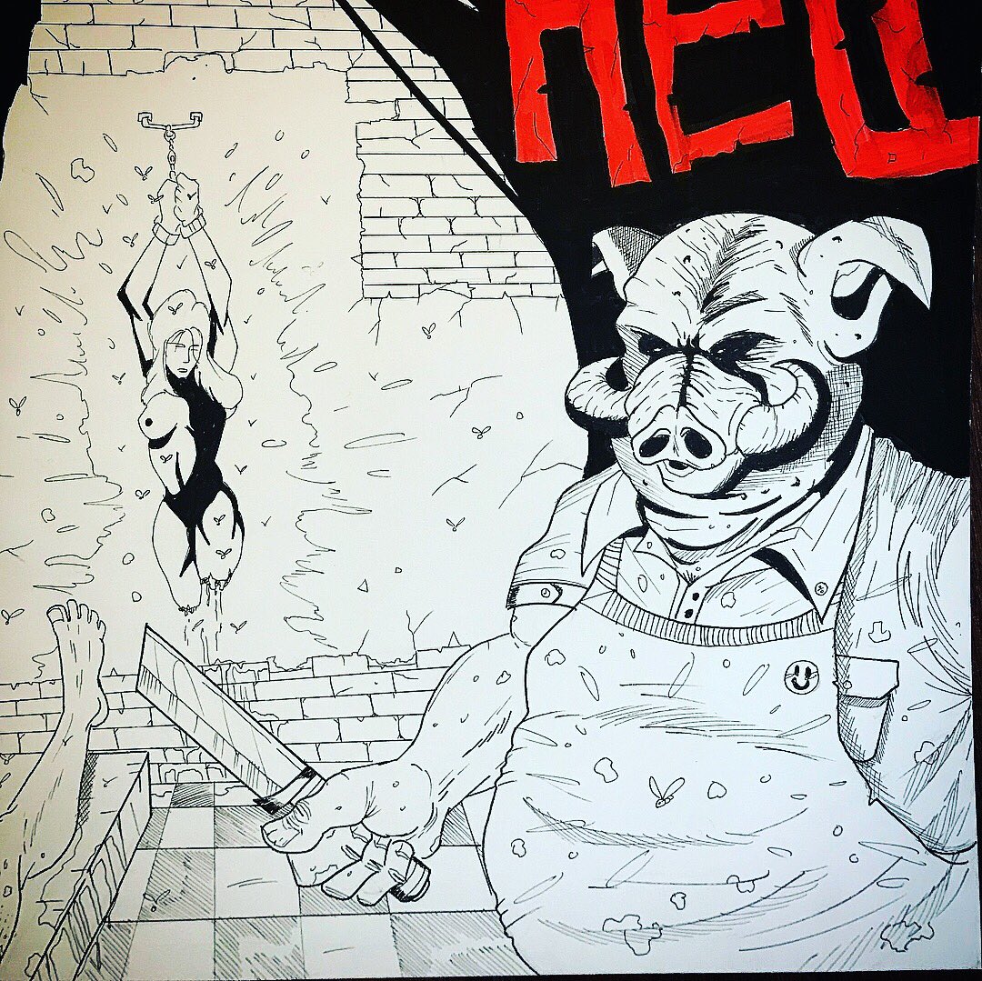 GroupComics's tweet image. Meet The Butcher I’m THE BELLS OF HELL comic live on #Kickstarter kickstarter.com/projects/10442… #horror #art #comic #graphicnovel #hellsbells