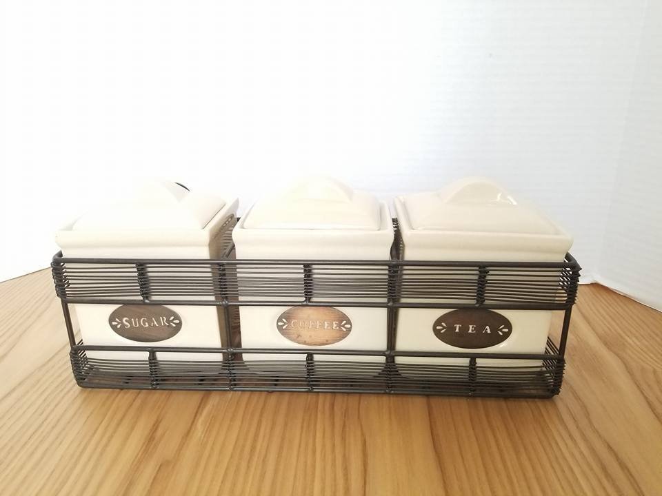 wall mounted tea coffee sugar