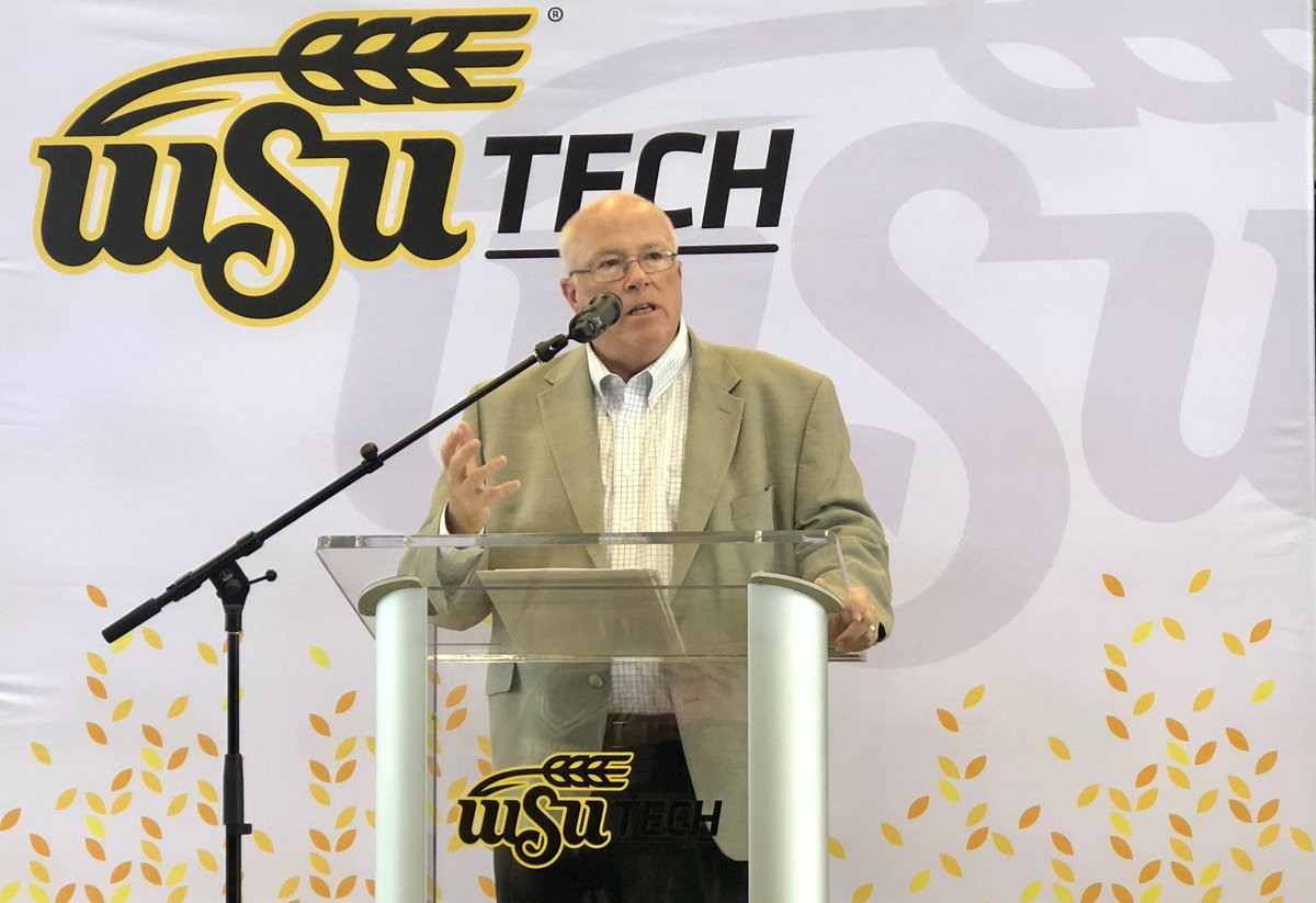 ChamberWichita's tweet photo. #ChamberWichita President Gary Plummer says innovative solutions like the @wsutech &amp; @WichitaState affiliation will be key to solving workforce issues in the Wichita region. #WATCisWSUTech https://t.co/ldLgiMiZcX