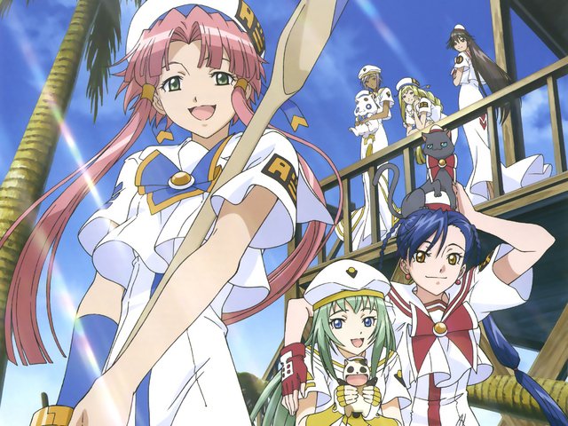 7. The Aria Series - My personal favorite SOL and one of the best Iyashikei (comfy) SOLs out there, Aria follows Akari as she works as a gondola riding tour guide as she enjoys daily life in the beautiful, Neo Veniza, a city built on Mars. EVERYONE PLEASE WATCH THIS!