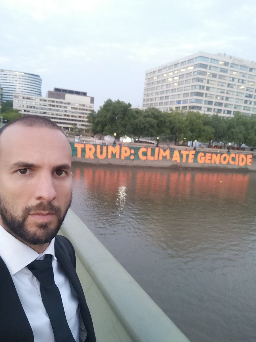 Dear <a href="/realDonaldTrump/">Donald J. Trump</a>, are you getting the feeling yet that the UK doesn't want you here?

You racist, mysoginistic, planet destroying, child detaining, fascist piece of turd.

Yours sincerely,
A citizen of London.

#TrumpUKvisit #trump