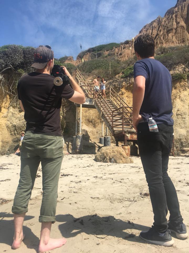 ThumpRecords's tweet photo. Some behind the scenes action at today’s shoot in Malibu for the new Frenchy Made music video! Stay tuned for more updates on the Summer Summer video release! https://t.co/2mCFKNUiot