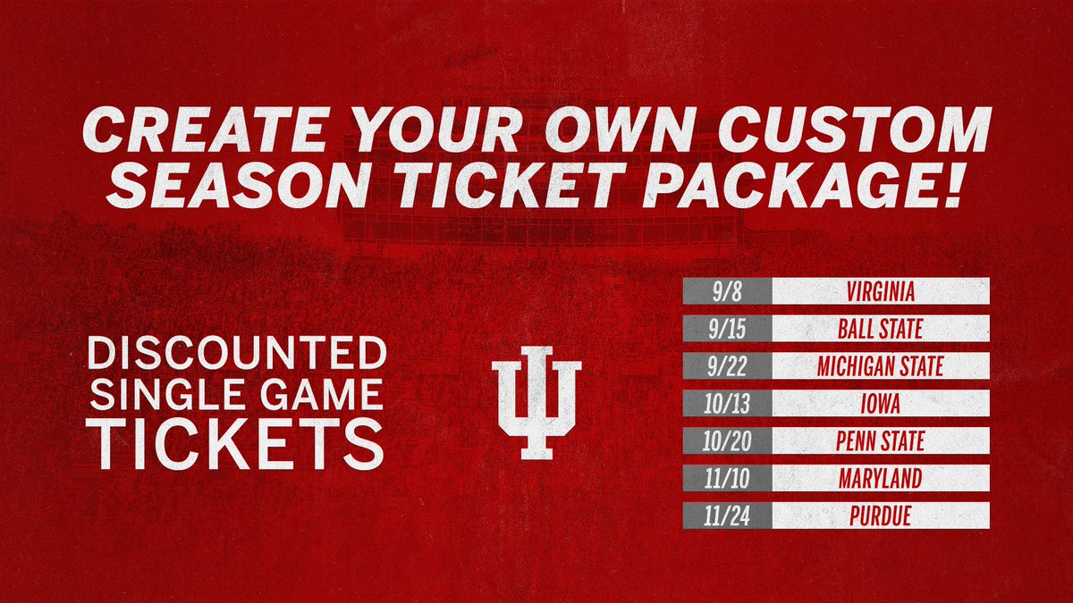 Iu Ticket Office On Twitter Busy Fall Schedule No Worries