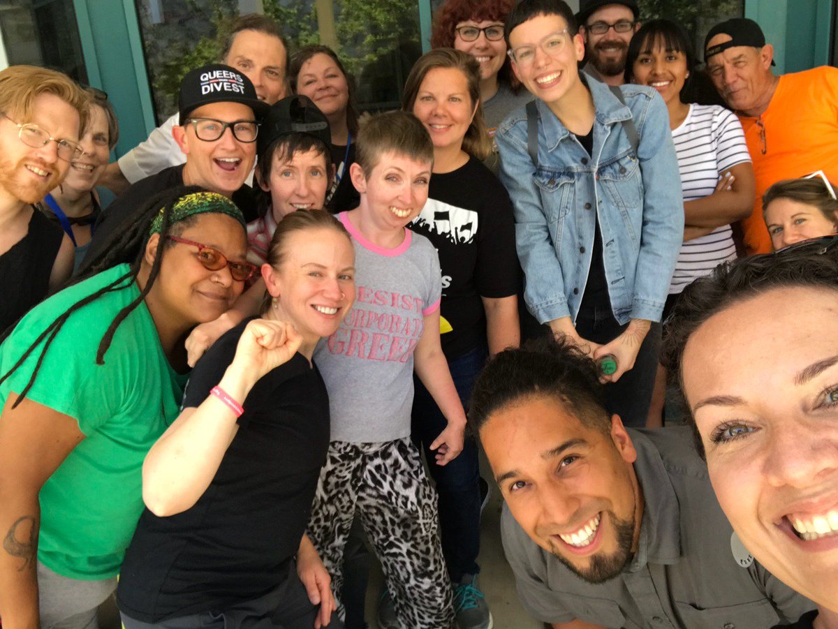 These everyday Utah community members stopped business as usual today at a corporation (@workmtc) that works with @icegov to profit off people's suffering. 

This is what love looks like in public! #MTCChangesLives #AbolishICE #AbolishICEUtah #FreeOurFuture