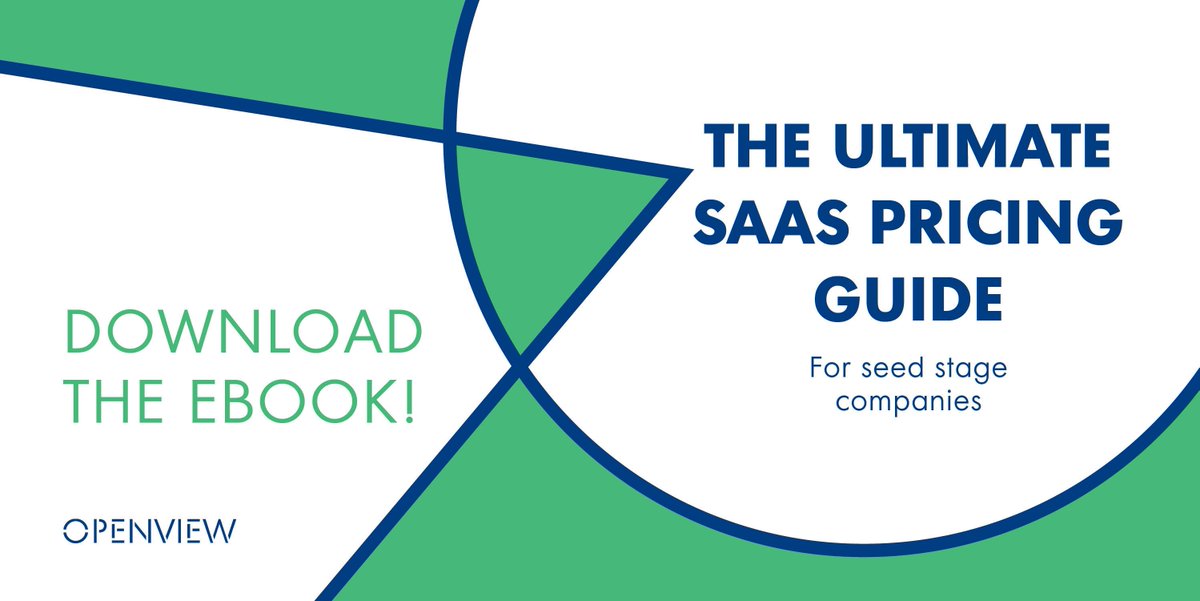 OpenViewVenture's tweet image. Does pricing keep you up at night? Our Seed Stage SaaS Pricing Guide walks you through important #pricing and go-to-market decisions at this vital stage. Download here: openview.vc/2m82HB8 #SaaSpricing #seedstage