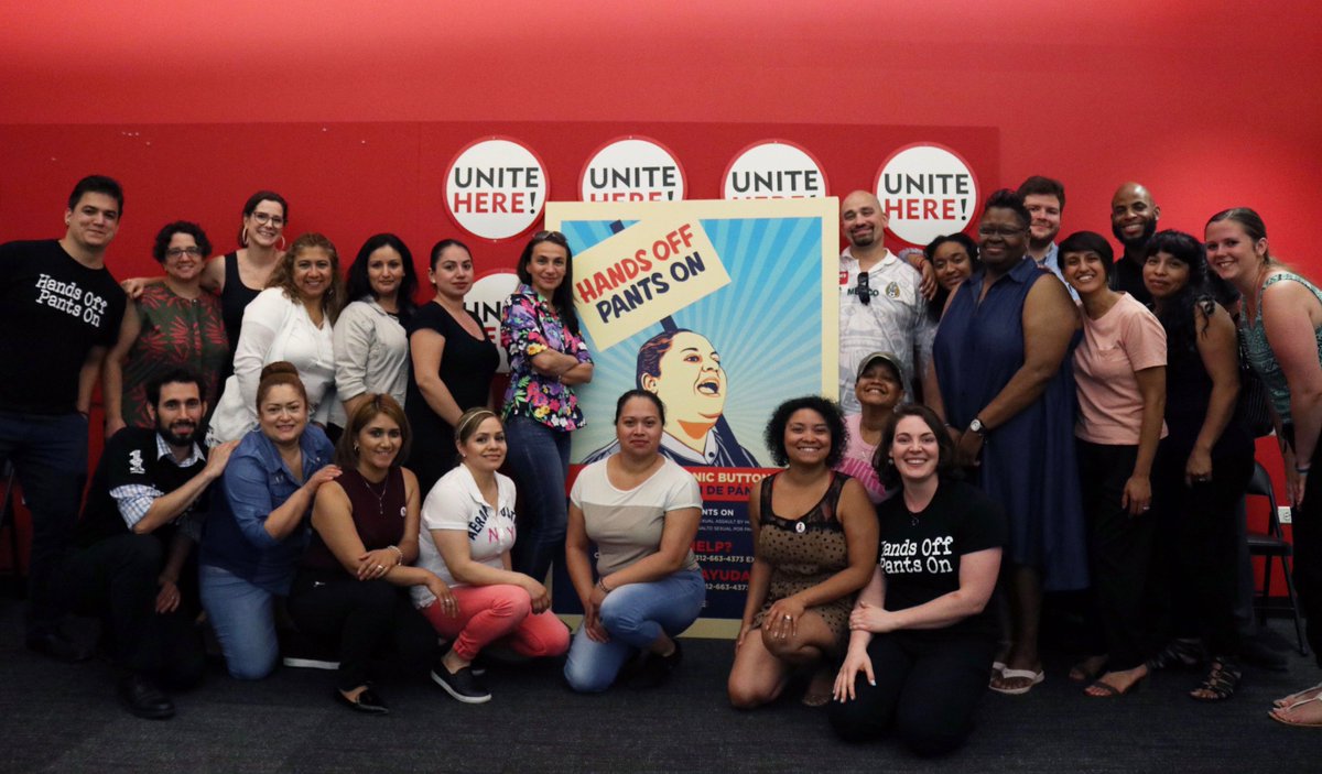UniteHereLocal1's tweet photo. The first #HandsOffPantsOn enforcement training yesterday was a success! Exciting to see leaders from across #Chicago’s hotels getting ready to make sure this law is enforced. #unitehere #HOPO #1u #unionstrong https://t.co/id5IVJV4xU