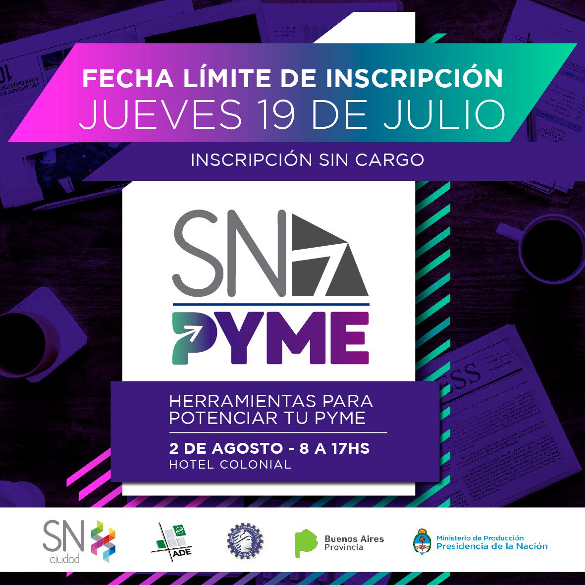 Produccion_PBA's tweet photo. 🏭 ¿Tenés una #PyME y buscás potenciarla?, podés participar de 
#SNPyme, un encuentro organizado por @snciudad, en el que podrás encontrar nuestro stand para asesorarte sobre las herramientas que te ofrece la @BAProvincia. 
Inscribite 👉 https://t.co/28Qeo7Rqxp https://t.co/SpE1jkuM3C