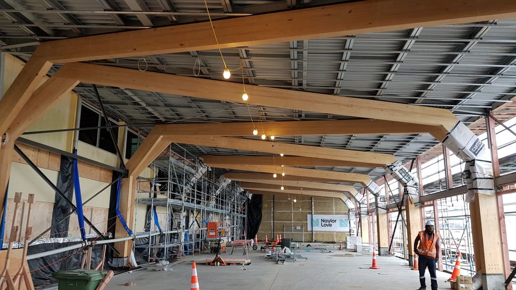 TechlamNz's tweet photo. #techlamglulam looking great at the Tauranga Airport development. The team from Naylor Love are doing a fantastic job on site. https://t.co/qUs2dNx5pL