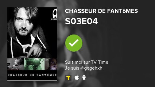 Geene97's tweet photo. Je viens de regarder l'épisode S03E04 de Chasseur de Fant... ! #tvtime https://t.co/rHzDjb2rbl https://t.co/NkD5fjEu6P