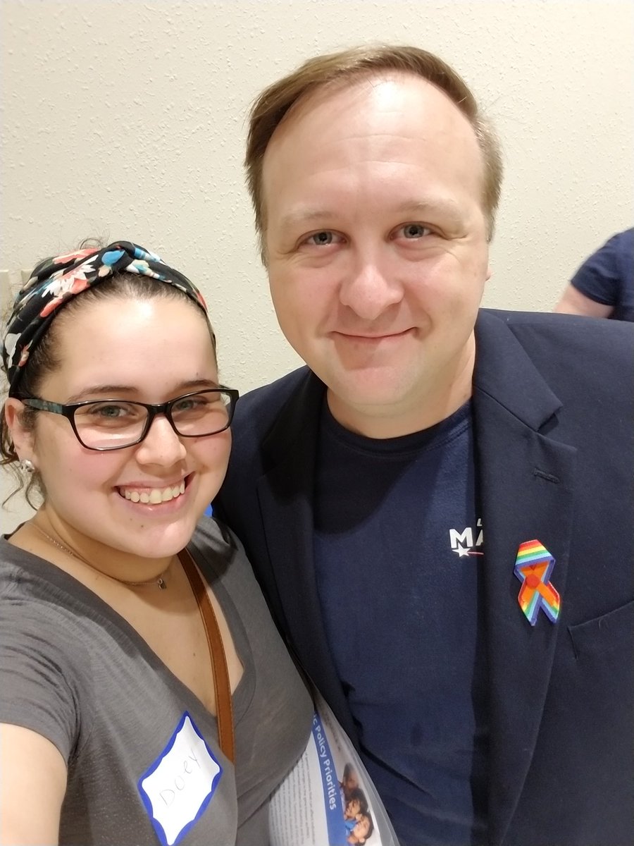 itsme_Doey's tweet photo. Got to meet @ElectMangold tonight at my first @SemDems meeting. What a nice guy! Talked to some awesome people and spread the word about #FragilexAwareness. #DisabilityCaucus #BlueWave2018 #SeminoleCounty #VoteThemOut https://t.co/KyPWCuf5hR