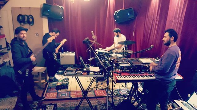 Kalacoma's tweet photo. Getting prepped for this  saturday at workers club! 
Rehearsal is sounding amazing... https://t.co/sGZhEaYZhm https://t.co/vwkzvias2y