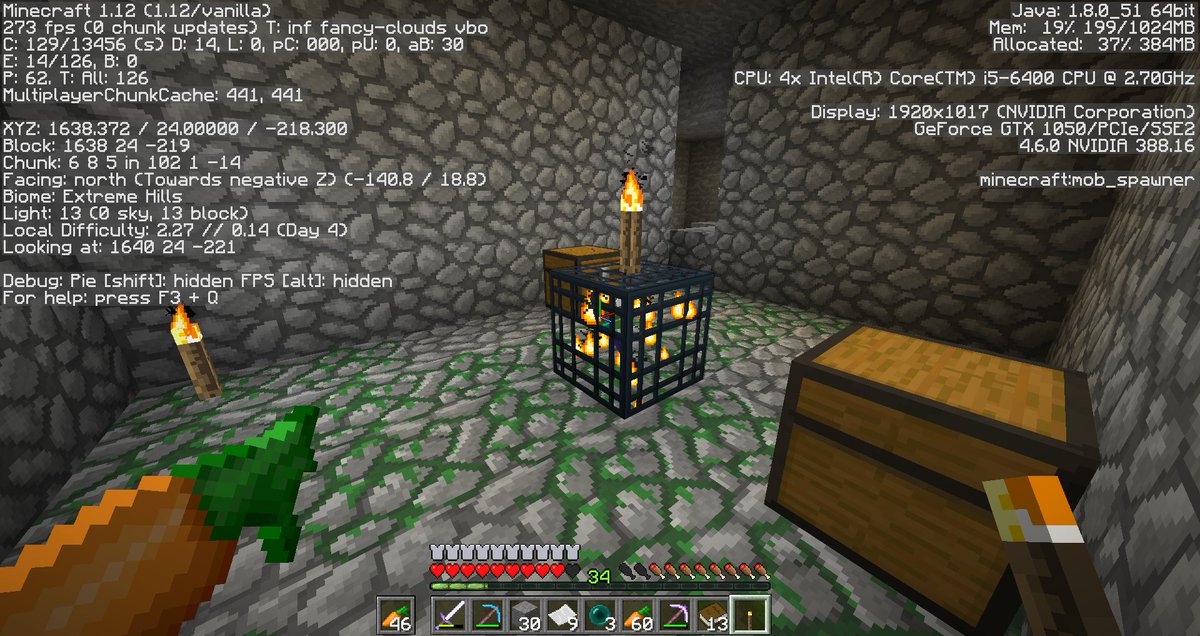 RandyCold8's tweet image. Noche productiva en @LastHopeSMP  un spawner encontrado y full protection!
Ya podré colaborar con los proyectos en curso.