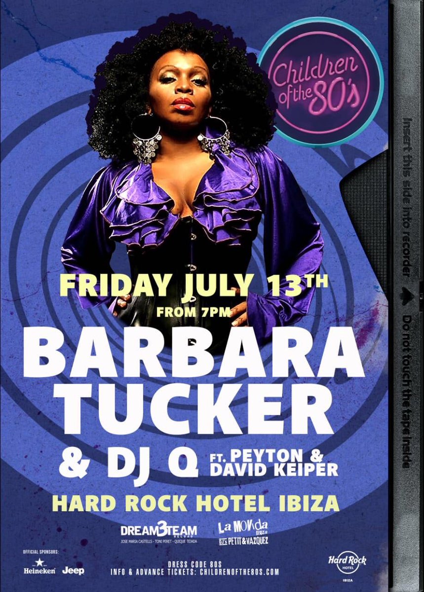 DavidKeiper's tweet photo. HOY!!!
Esta noche estaré acompañando a la gran voz de @imbarbaratucker y @Peytonsmusic y al gran Dj Q, y de mientras, no paréis de bailar con la mejor música de @DreamTeamReload y La Movida!!!! RESIDENTES GRATIS!
@hrhibiza @childrenofthe80s @cot80s #hrhibiza #ibiza #eivissa #live https://t.co/aGMUaxAWsu